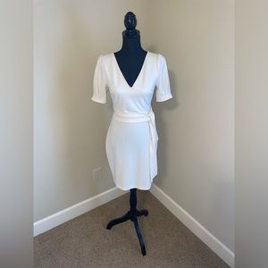 Express white short sleeve dress. Size XS
